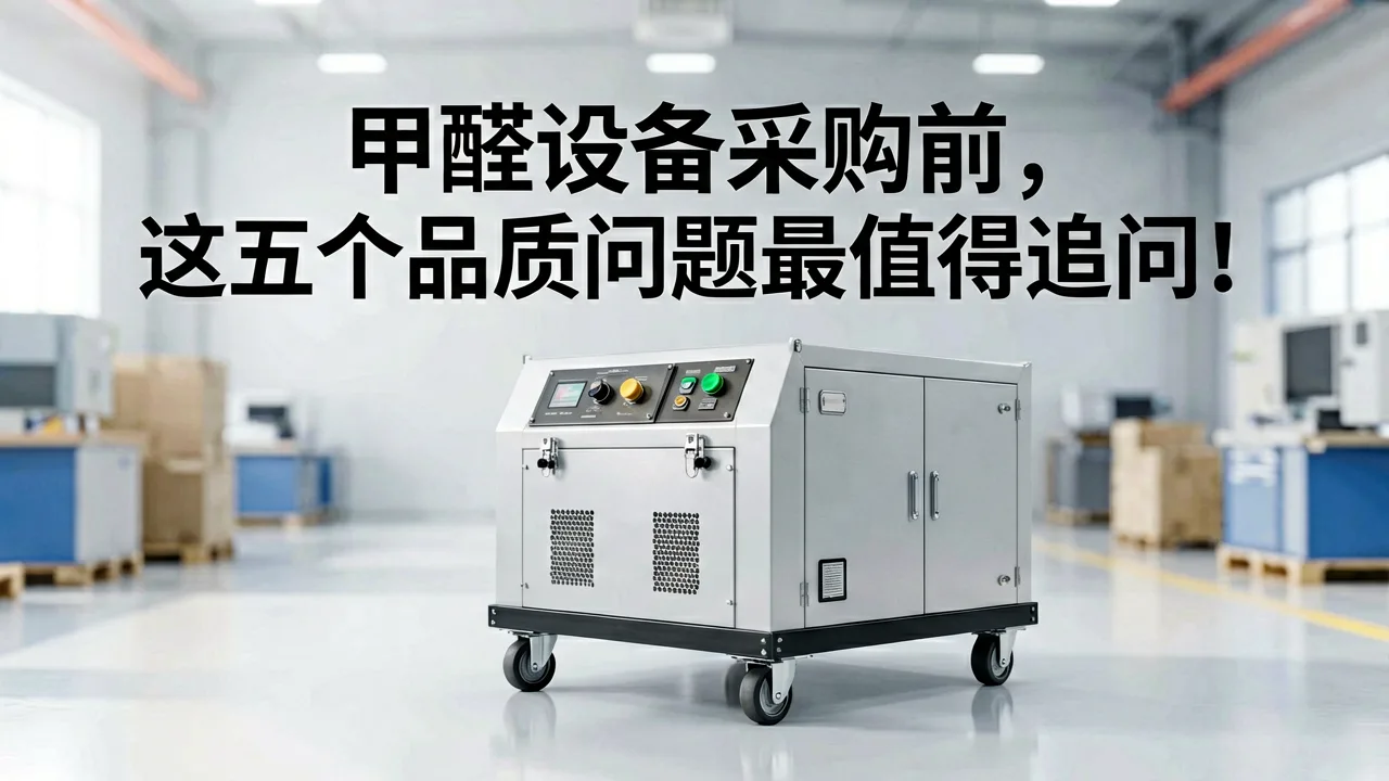 甲醛设备采购前,这五个品质问题最值得追问