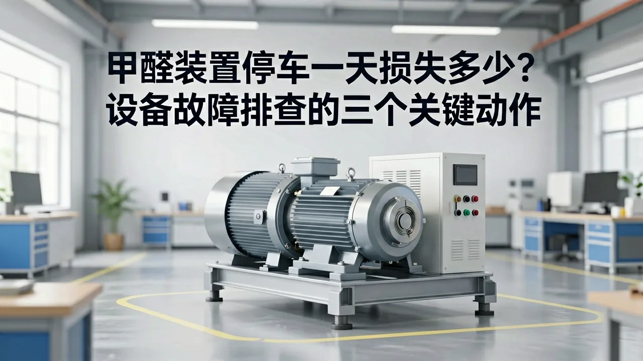 甲醛装置停车一天损失多少?设备故障排查的三个关键动作